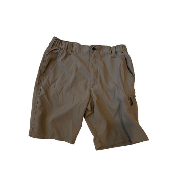 Wrangler Gray Nylon Poly Flat Front Shorts W: 34 - Picture 1 of 4